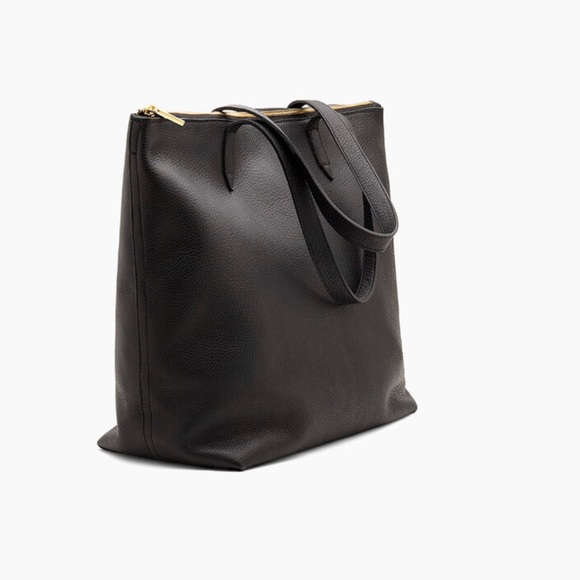 Cuyana Bags Nwt Cuyana Leather Zipper Tote Black Poshmark